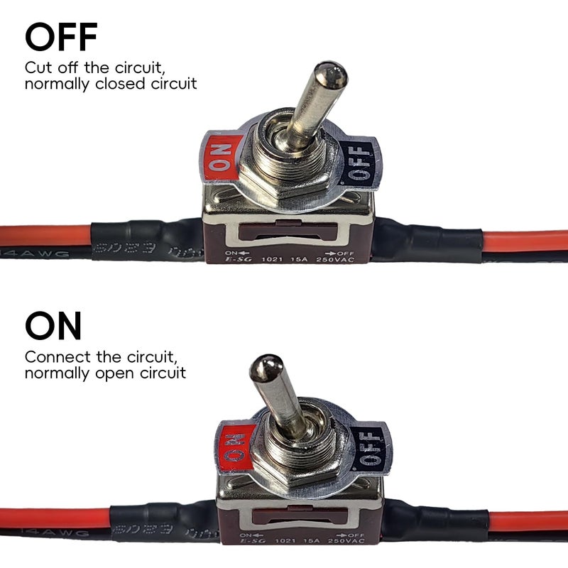 BABUVYA XT60H Switch Large Current on-Off Electric Power Switch with XT60H Male to XT60H Female Plug, RC Switch for RC Model, UAV, RC Boat Battery Connector - Image 5